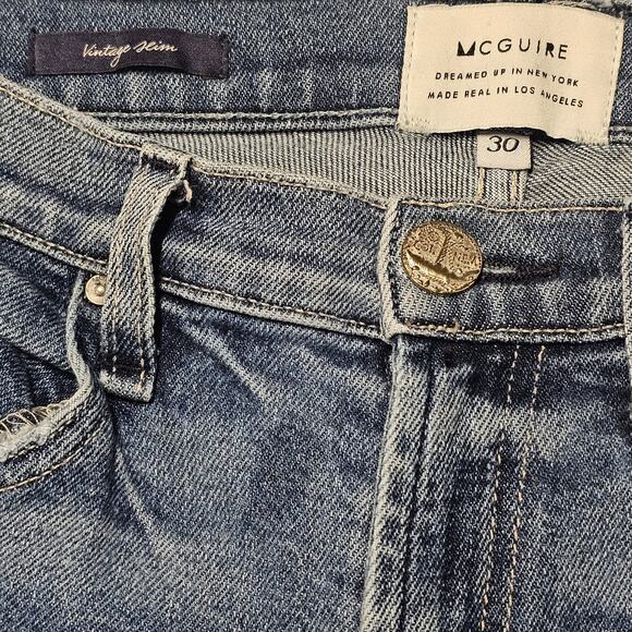 McGuire Denim Vintage Slim Windsor Jeans Size 30 - Picture 6 of 9